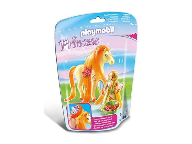 PLAYMOBIL Princess: Princesa soleada con caballo - 6168 (Edad Mínima: 5)