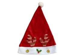 Gorro de Papá Noel (adulto), rojo y blanco, decoración navideña TRUYUETY