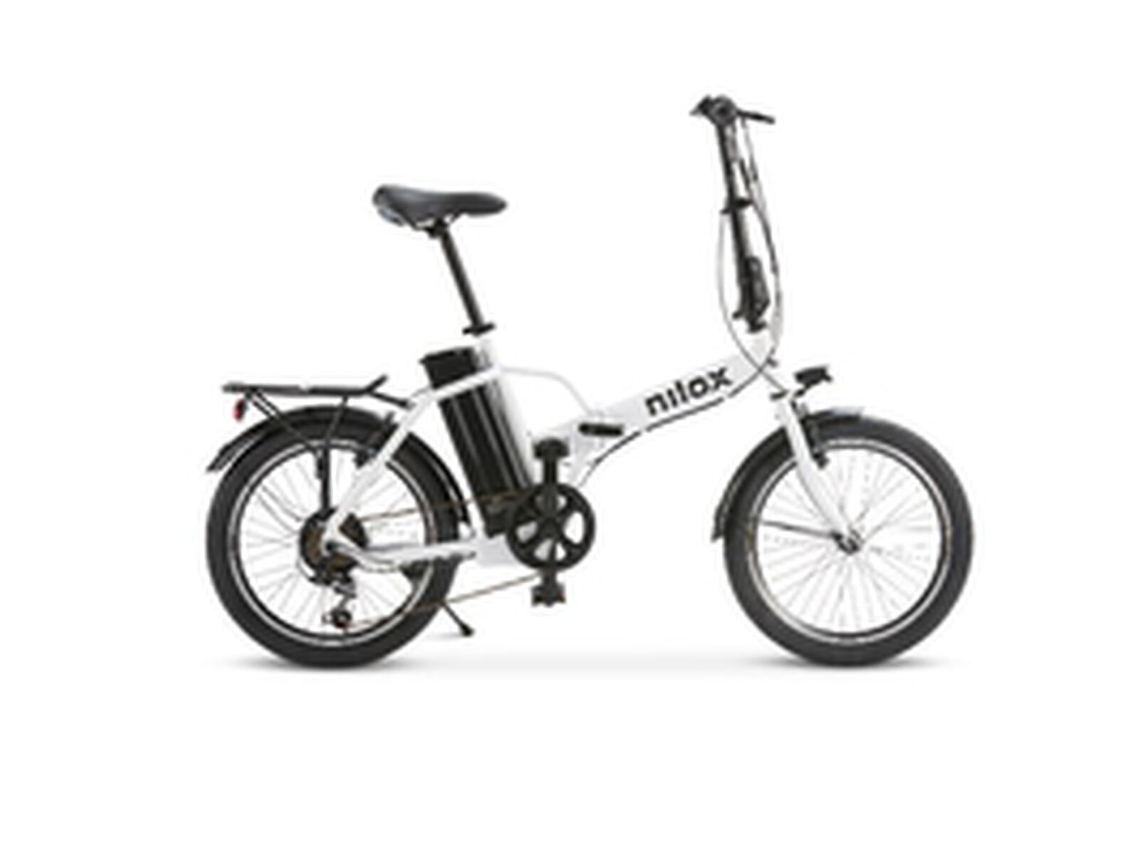 Bicicleta eléctrica Nilox Ebike J1 Pro (blanca, 20 pulgadas, 250 W, 40 km)