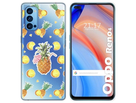 Carcasa Oppo Reno 4 5G TUMUNDOSMARTPHONE Dibujos Transparente