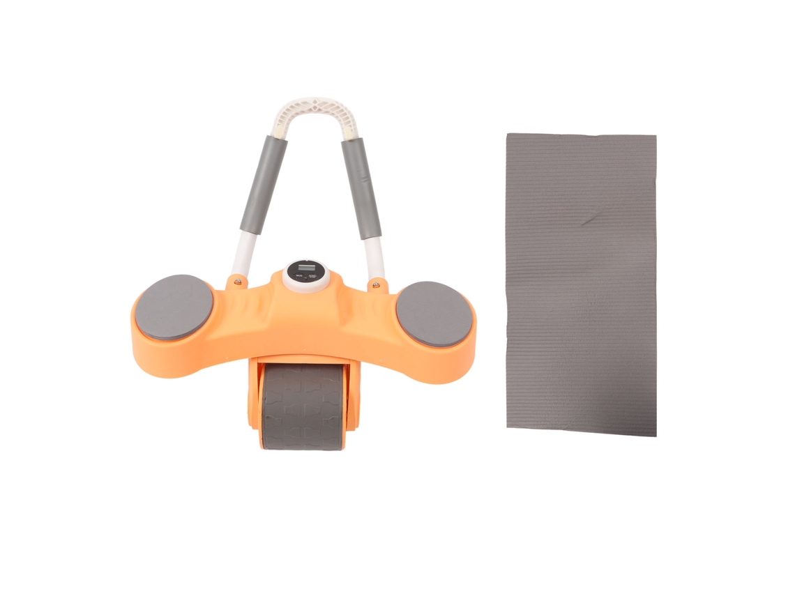 Rodillo Abdominal Con Resiliencia Automática, Soporte Para Las Rodillas Y Soporte Para Teléfono Móvil - Naranja