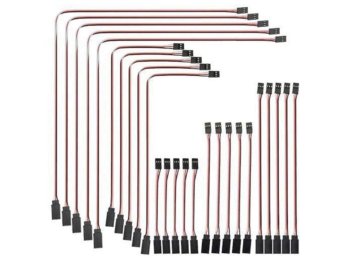 Cable De Extensión Para Servo Estilo Jr (25 Unidades), Cables Para Servo, Conector Macho A Hembra Jr, Cable De Extensión Para Servo Rc.