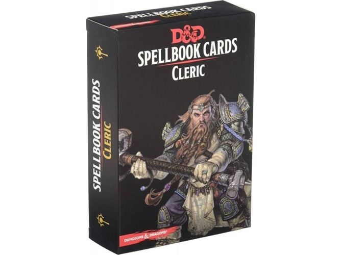 Juego de Cartas GALE FORCE 9 D&D Spellbook Cards: Cleric (Inglés - Edad Mínima: 8)