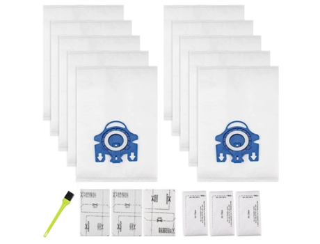 10 paquetes de bolsas 3D Airclean de repuesto para bolsa de aspiradora Miele Gn con 3 filtros de protección del Motor, 3 filtros Airclean
