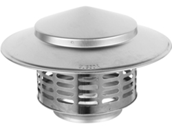 Tapa De Chimenea De Acero Inoxidable 304, Cubierta Impermeable Para Conducto De Humos De 75 Mm.
