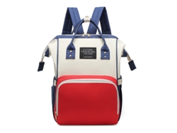 Bolsa Mamãe Mãe E Bebê Cuich Mochila Multifunción Para Cambiar Pañales Para Bebé, Bolsas De Maternidad Impermeables, Rojo Y Azul