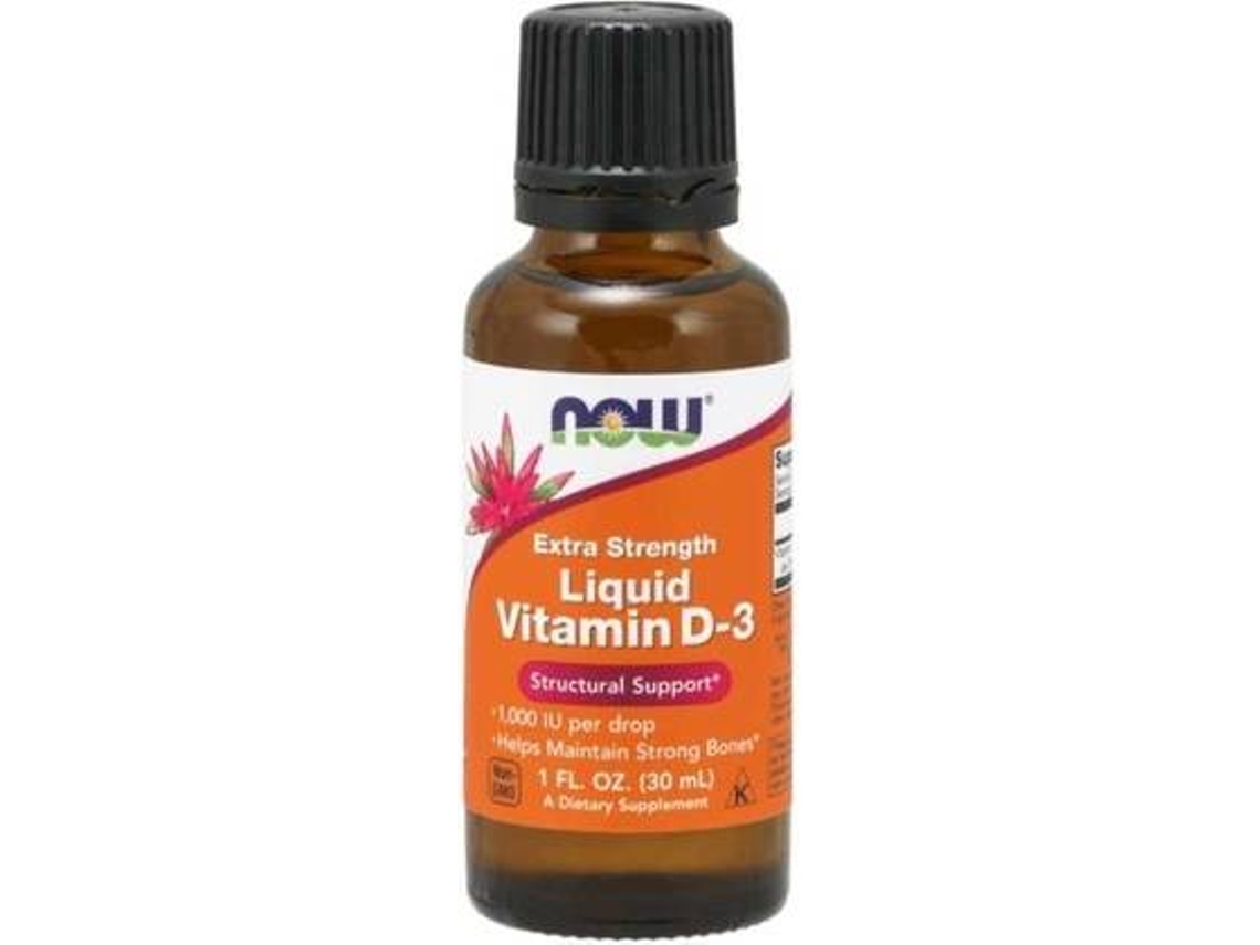 Complemento Alimentar NOW Vitamina D Extra Forte (30 ml)