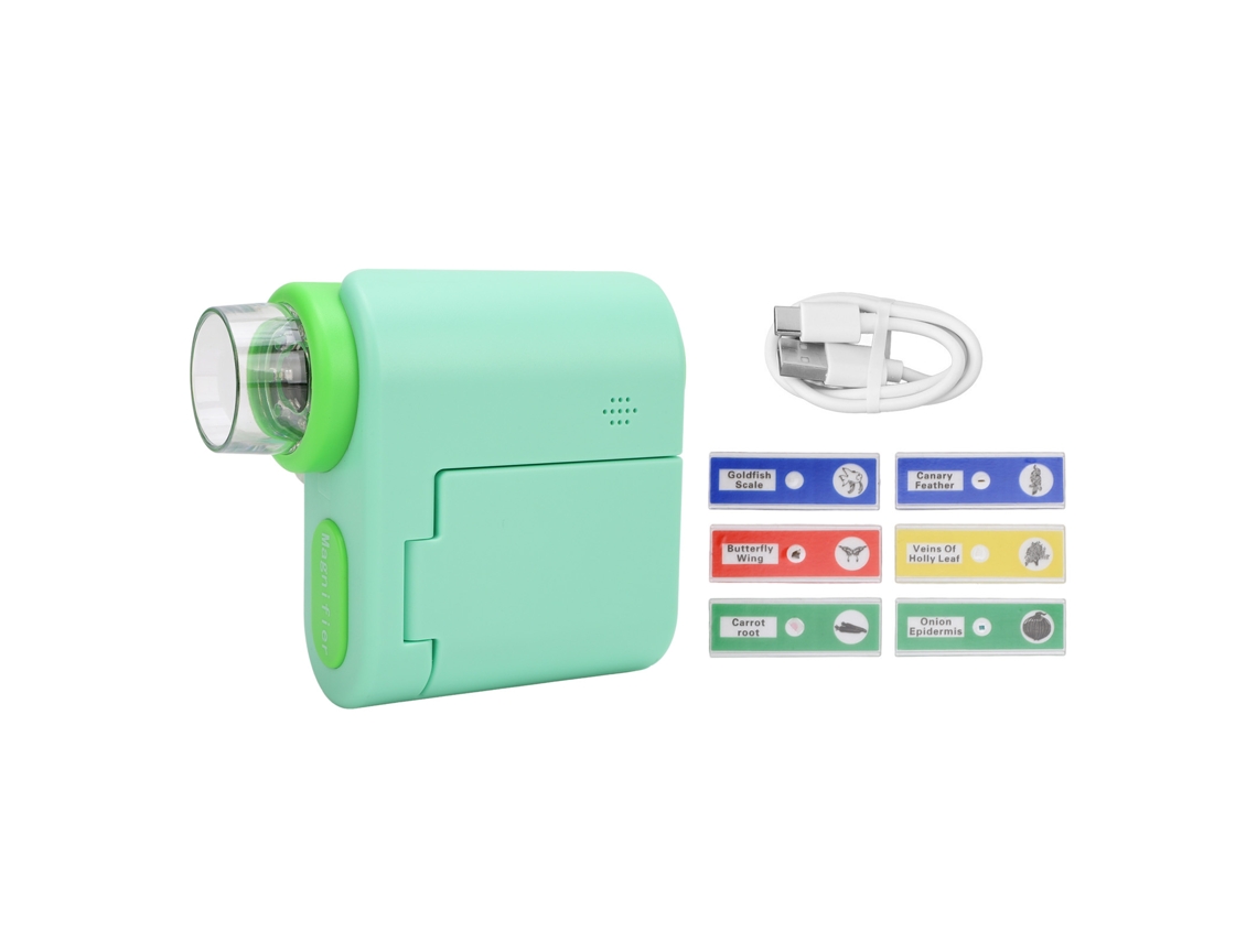 Microscopio portátil para niños, mini microscopio digital monocular para niños, tamaño de bolsillo.