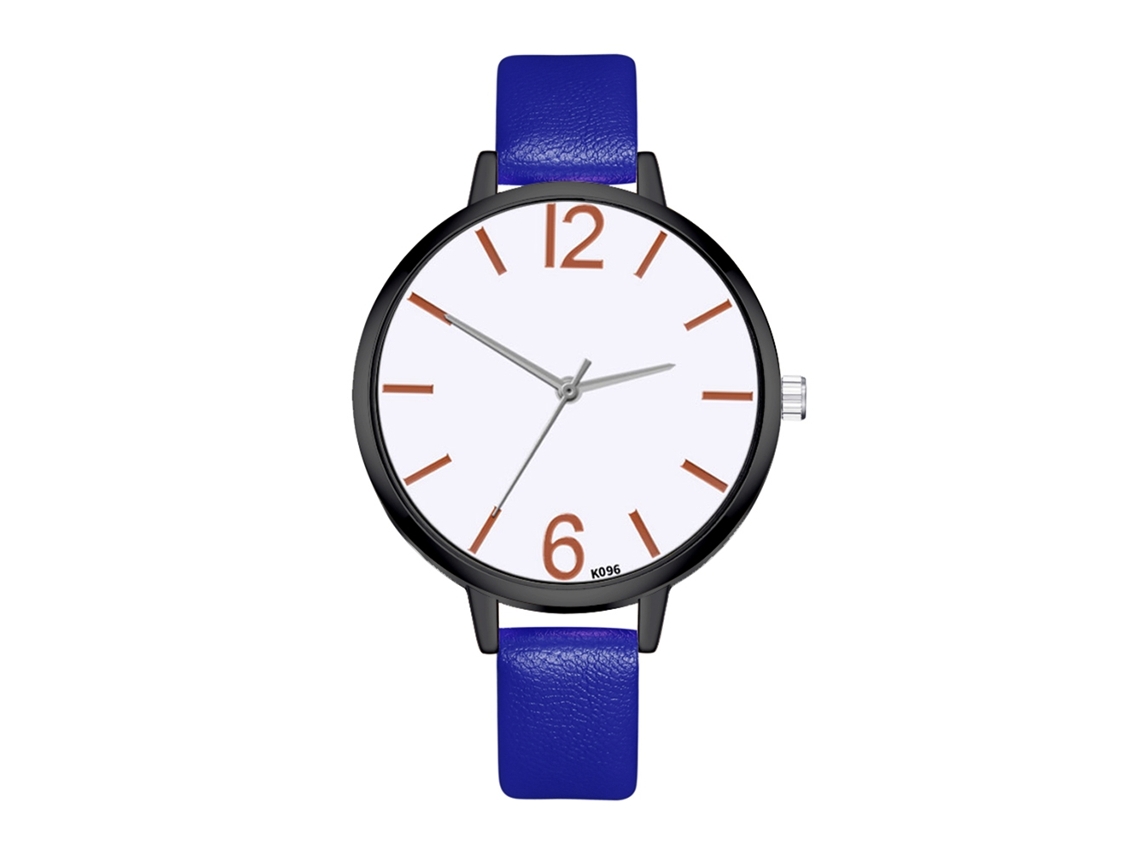 Reloj De Negocios Para Mujer Zhoulianfa, Estilo Coreano, Reloj Sencillo De Cuero, Azul.