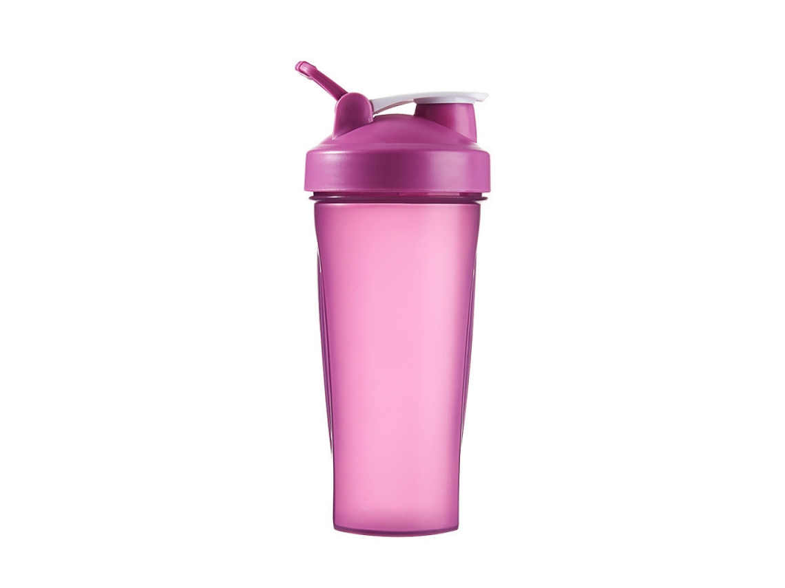 Botella mezcladora de proteínas de 600 ml, vaso medidor, botella portátil para granizados de fitness