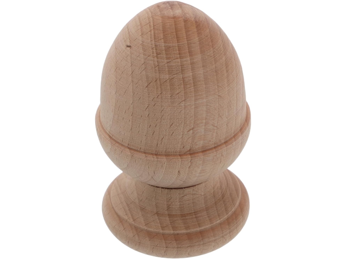 Remate Decorativo Madera Beige Muebles Postes Soporte Robusto Elegante Decoración Sofisticada Estilo Europeo