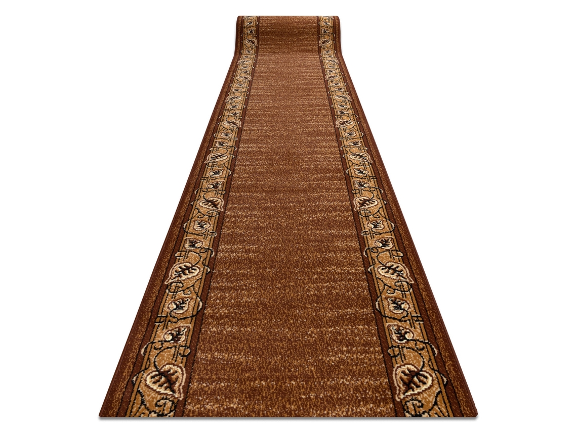 Alfombra de Pasillo Bcf Feliks Marrón 90 cm