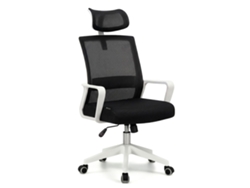 Silla De Oficina Ergonómica 111-121x51 Cm Dafne Tex Blanco - Negro 51 X 121 X 51 Cm