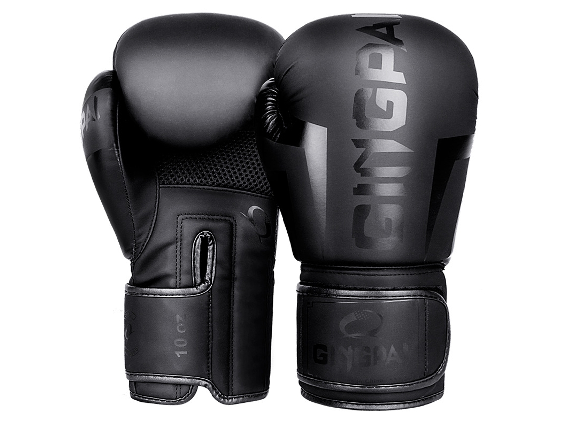 Guantes de boxeo Eifson de 10 oz para entrenamiento con saco de boxeo, kickboxing y muay thai (negros)