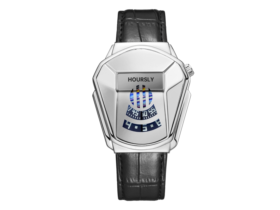 Reloj De Cuarzo Para Hombre (correa De Cuero Blanco)