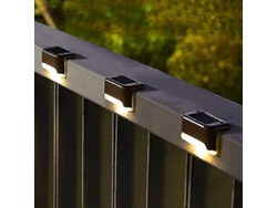 16 Lámparas Solares Exteriores, Impermeables, Led Para Escaleras, Jardín, Patio Y Acera, Luz Cálida.