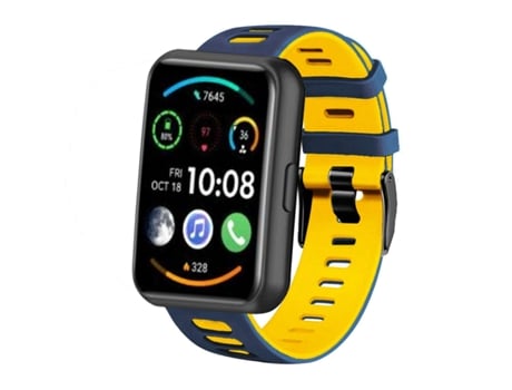 Correa Pioneer para Huawei Watch Fit 2 Azul y Amarillo