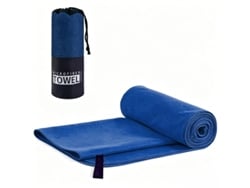 Toalla Deportiva De Microfibra, Superabsorbente Y De Secado Rápido Con Bolsa De Malla,azul/50x120cm Gertiz