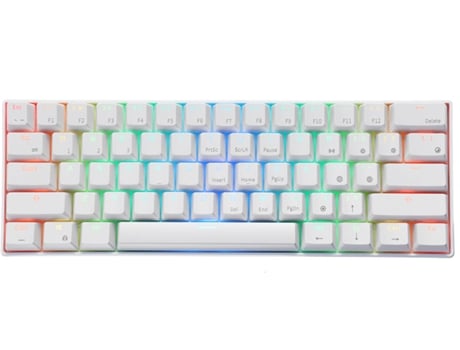 Teclado Gaming ROYAL KLUDGE RK61 (USB - Layout Inglés - Blanco)