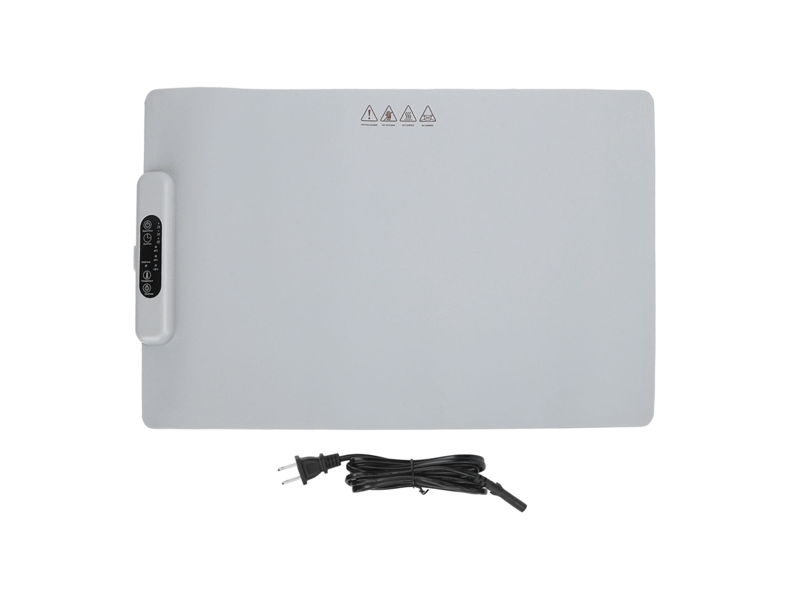 Alfombrilla Eléctrica Para Calentar Alimentos Con 3 Niveles De Temperatura Y Control De Temporizador Versátil.