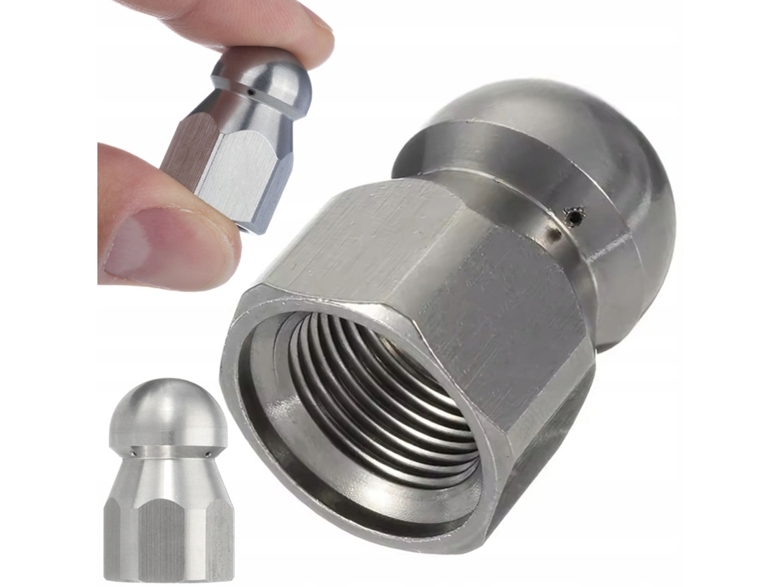 Boquilla Kret de 3/8'' – 4 orificios | Acero inoxidable | Compatible con Karcher Hd/hds Hidrolimpiadora