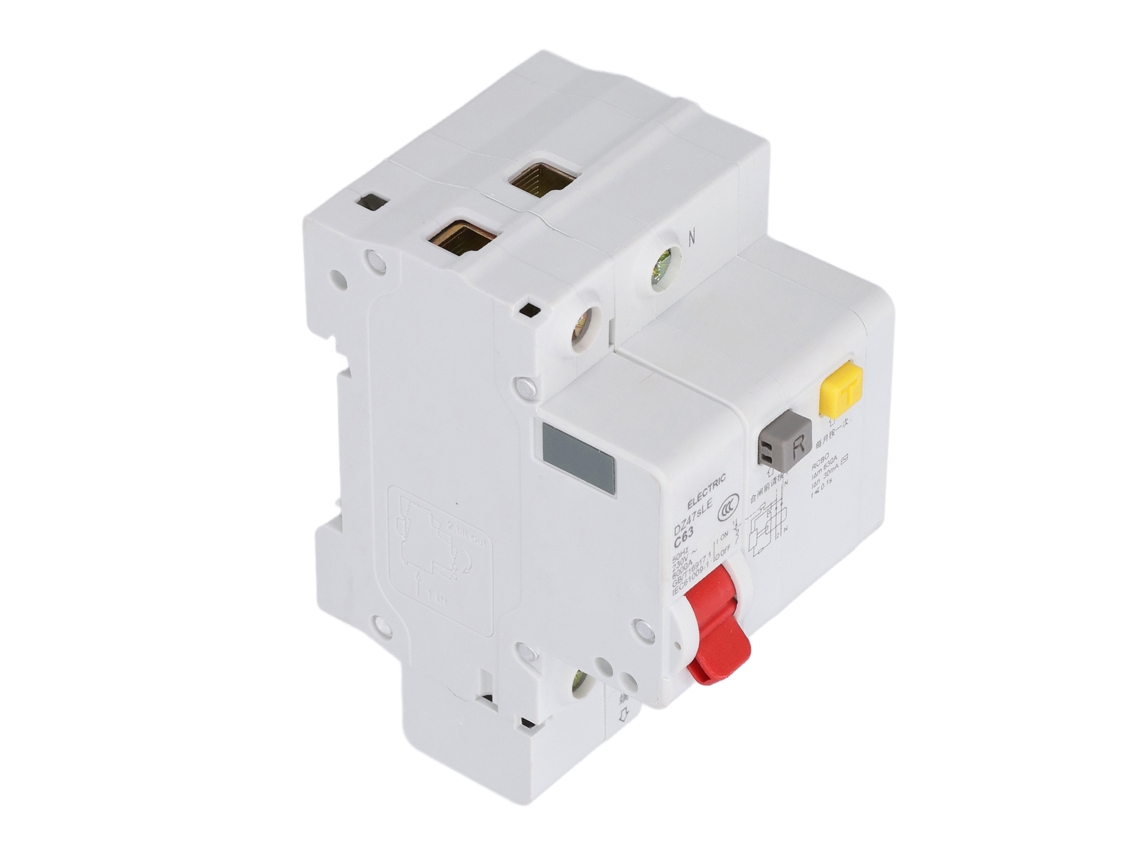 2026horizon-interruptor De Circuito Miniatura Con Aislamiento De Corriente Residual Din Rail 63a 1p+n Dz47sle C63