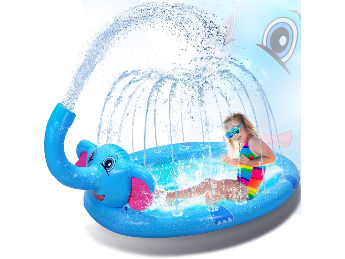 Alfombra de juego acuático 3 en 1, piscina inflable, elefante, chrui