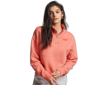 Sudadera SUPERDRY Algodón Mujer (44 - Naranja)