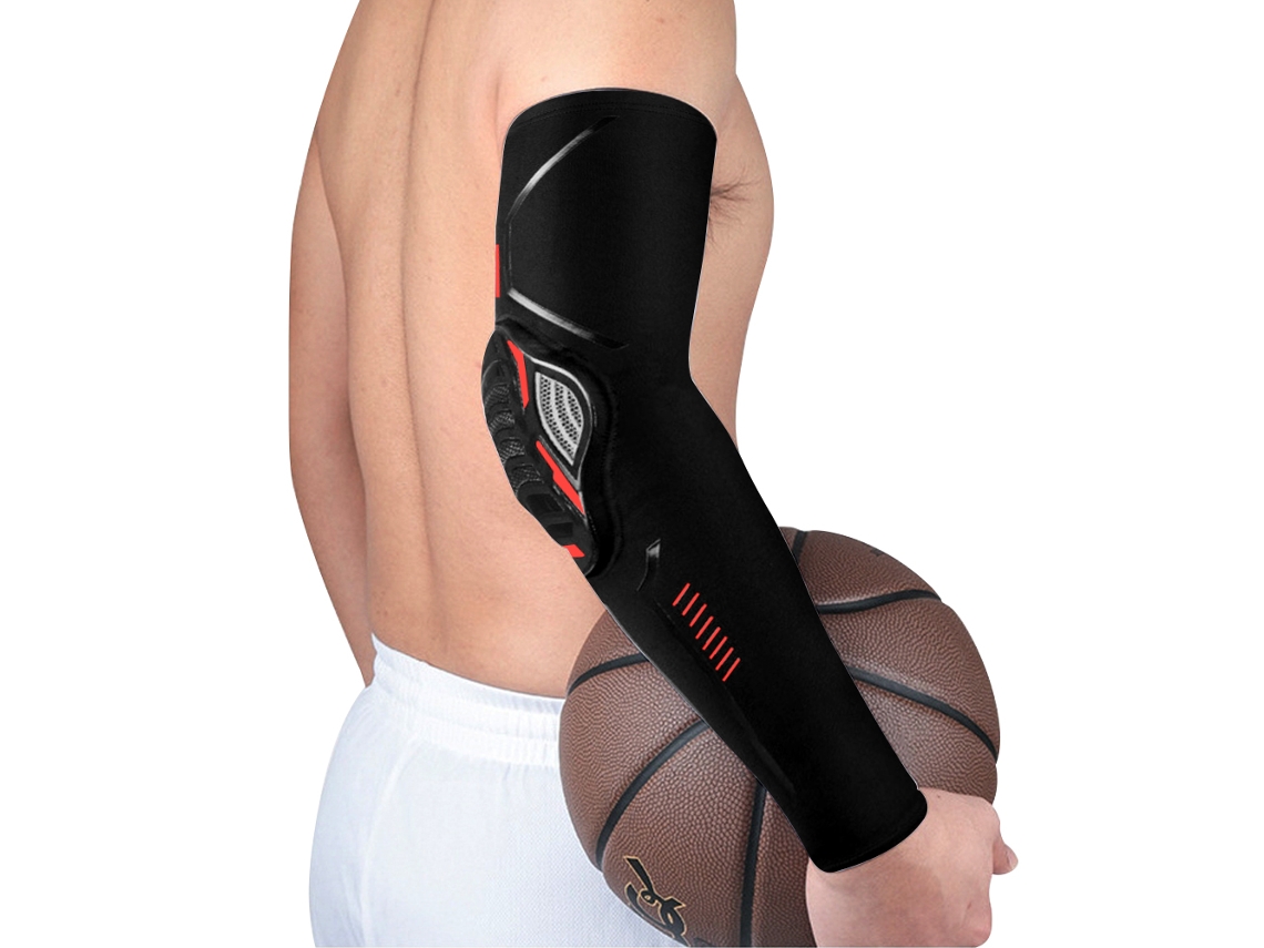 Coderas y rodilleras de compresión deportiva para protección contra caídas, ideales para deportes al aire libre. Mdug (negro/rojo, 1 unidad, talla M)