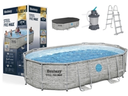 Piscina con estructura Bestway 56946 de 427 x 250 x 100 cm