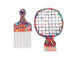 Vlrla-para Homens Aço Inoxidável Cabelo Twist Comb Conjunto