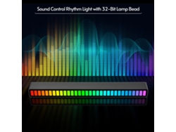 Luces rítmicas, control por sonido, 18 colores