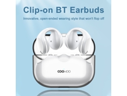 Auriculares Inalámbricos Con Clip Coowoo, Air Driving, Bluetooth 5.2, 20 Horas De Reproducción, Carga Inalámbrica Ipx6 Para Deportes.
