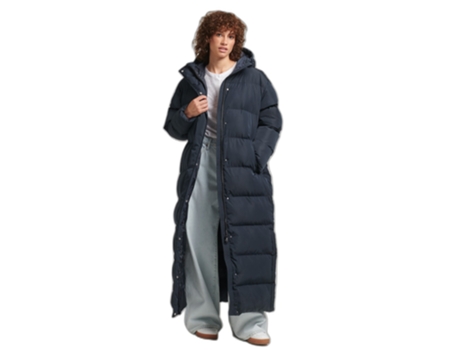 Abrigo para Mujer SUPERDRY (XS - Poliéster - Azul)