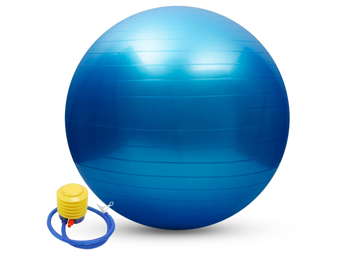 Bola de ioga anti-quebra 2026rebe 55/65/75cm com bomba de ar para pilates, equilíbrio e exercícios físicos
