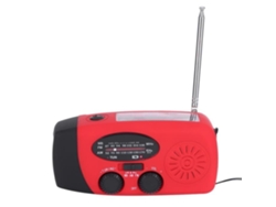 Rádio Solar Rádio De Manivela De Emergência Rádio Solar Meteorológico Am/Fm/Noaa Reprodutor De Som De Manivela Autoalimentado