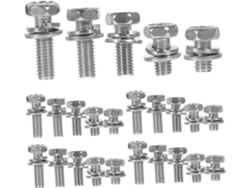 Kit De Tornillos Hexagonales Para Terminales De Batería De Motocicleta Con Tornillos, Tuercas Y
