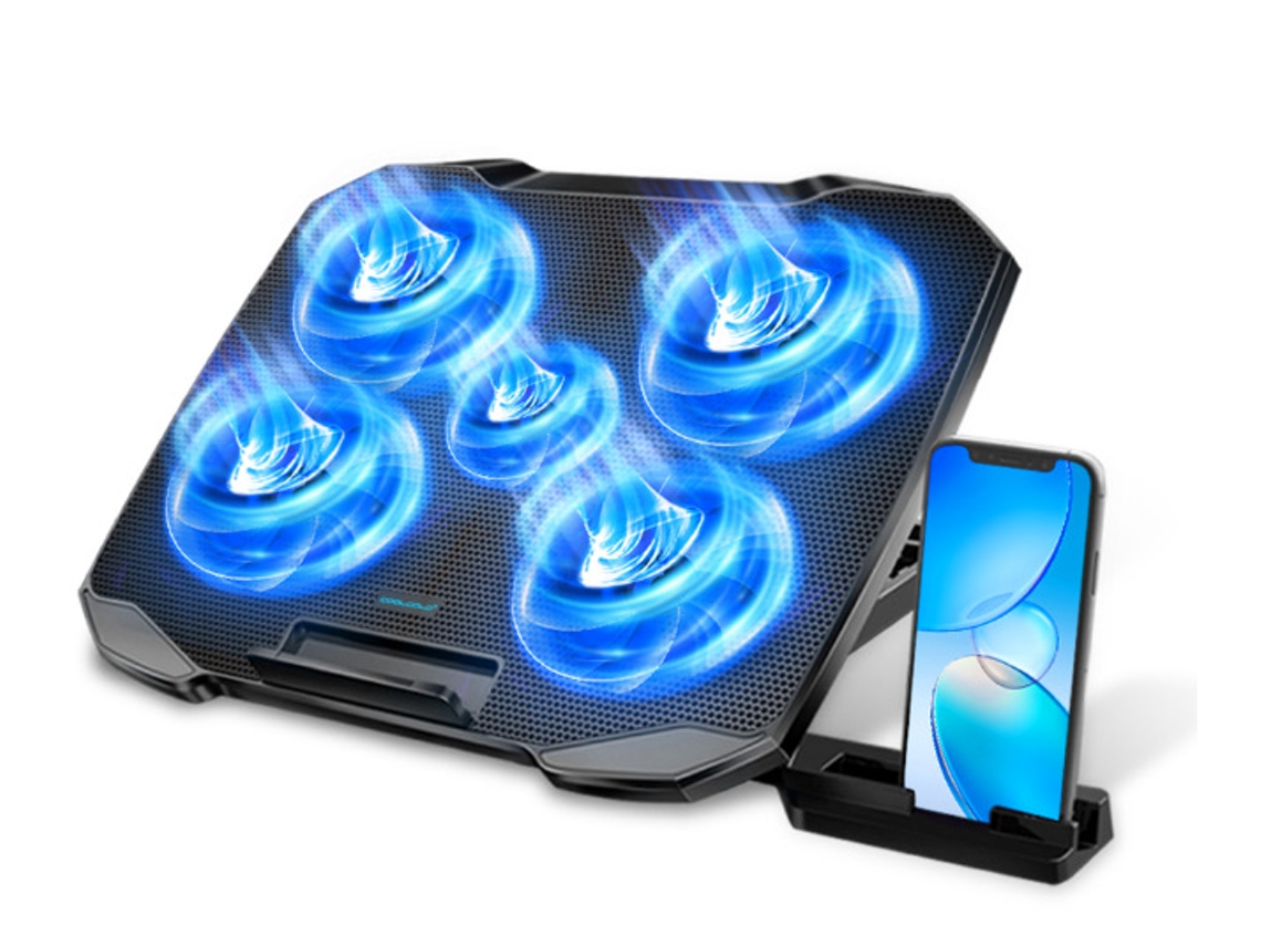 Almofada/suporte De Dissipador De Calor Para Notebooks, Para Notebooks De 12 A 15,6 Polegadas (preto)