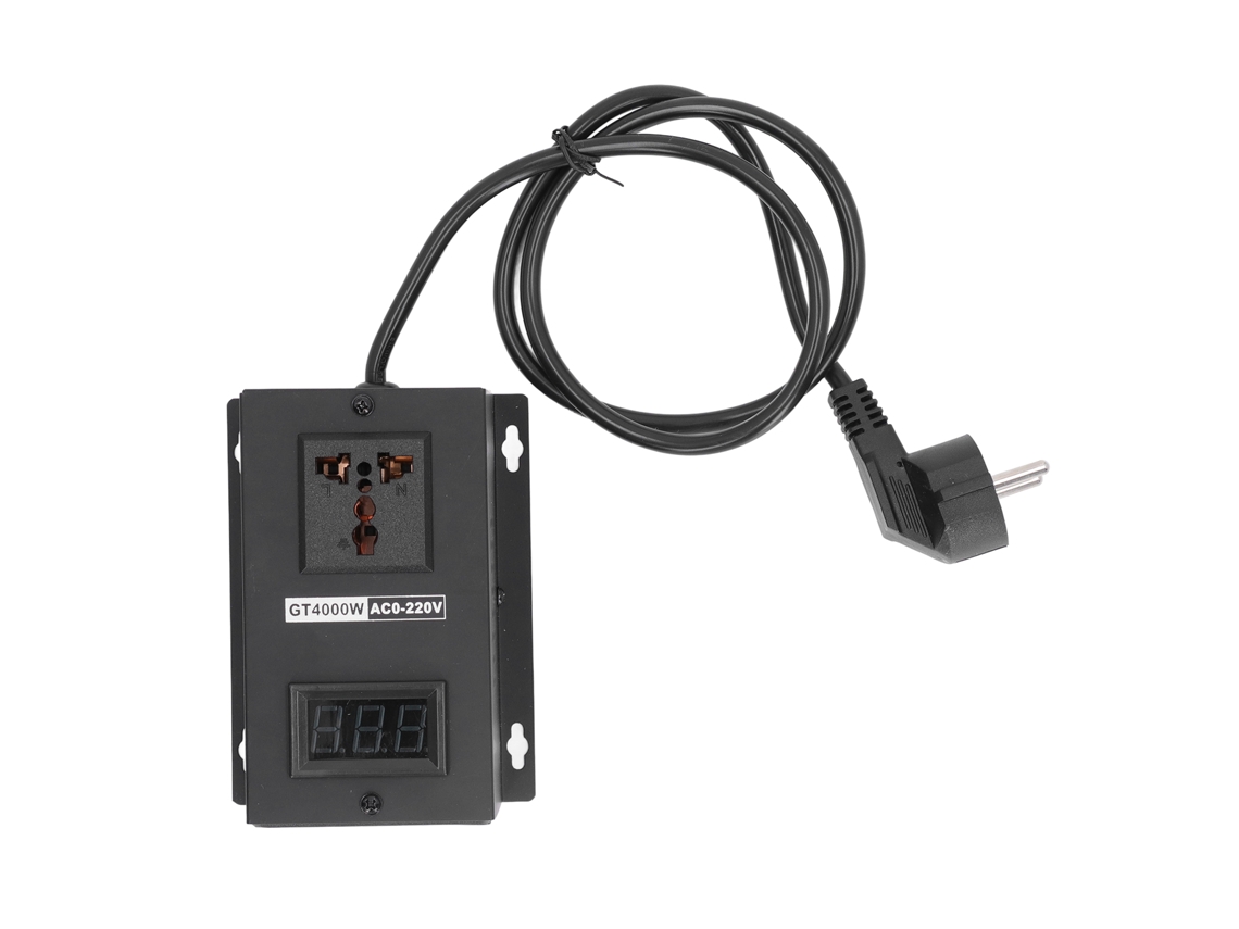Controlador SCR de regulador de tensão Veloriskku AC 4000w com interruptor de controle de velocidade e temperatura.