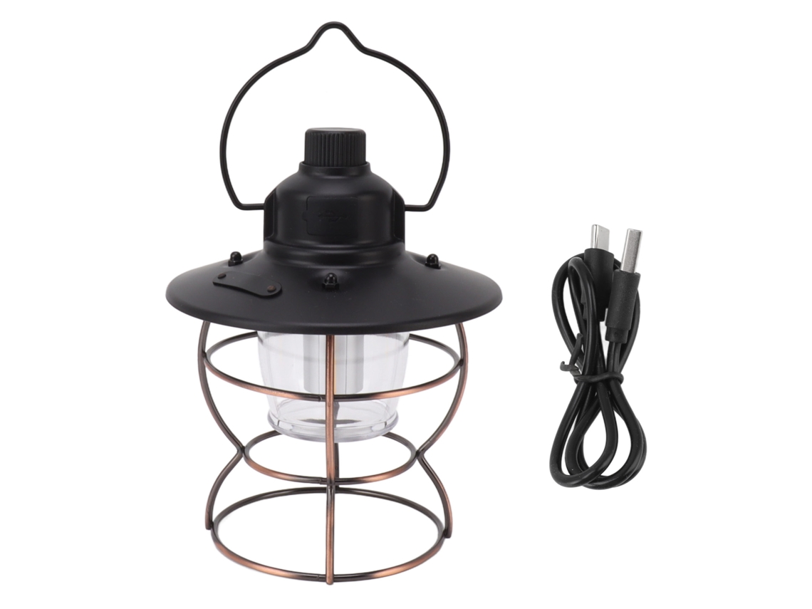 Linterna LED portátil para camping CHABERLU con 3 modos de luz.