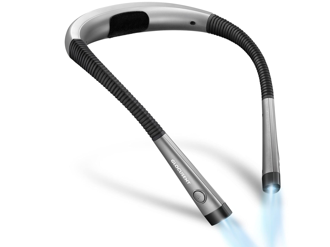 Lámpara de lectura LED recargable, 3 colores, 6 niveles de brillo, MDUG LED Neck Light
