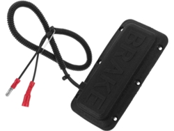 Carrito de compra con freno, luz trasera y pastillas de freno, compatibles e instalados.