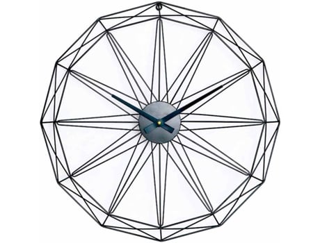 Reloj De Pared thinia home moderno negro 60 cm ø60cm