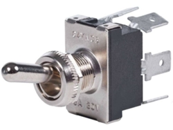 Interruptor BLUE SEA Panel Switch Dpdt On/Off/On 6T Plata