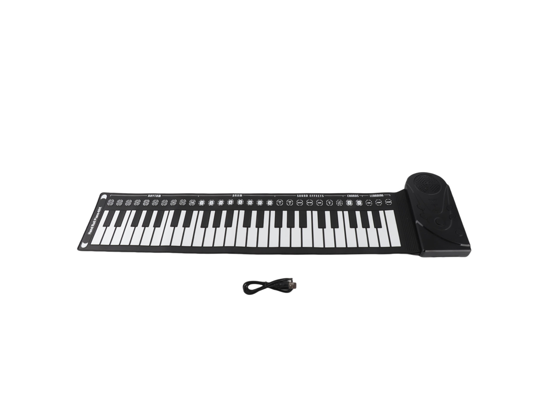 Piano Enrollable De 49 Teclas Portátil De Silicona Con Altavoz