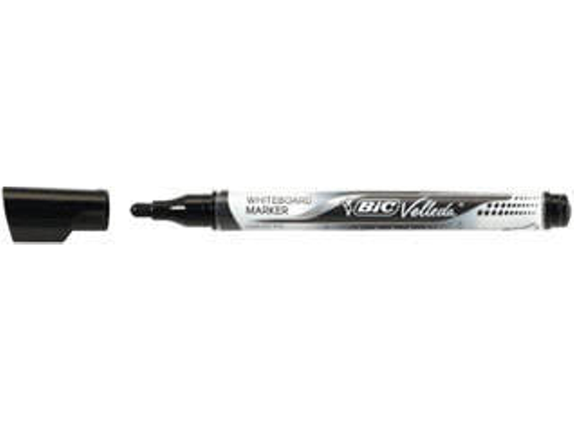 Marcador para Pizarra BIC Velleda Tinta Líquida (Negro - Puenta de 2.2 mm)