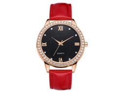 Reloj De Pulsera Duoya Para Mujer, De Aleación, Con Cristal Y Diamantes, Movimiento De Cuarzo Analógico Azul, Redondo.