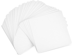 50 Hojas De Papel Blanco Cuadrado Para Dibujo De Acuarela (tarjetas En Blanco)