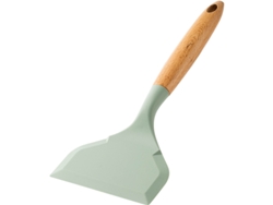 Colher de Silicone e Madeira com Borda Baixa e Espátula Antiaderente MDUG