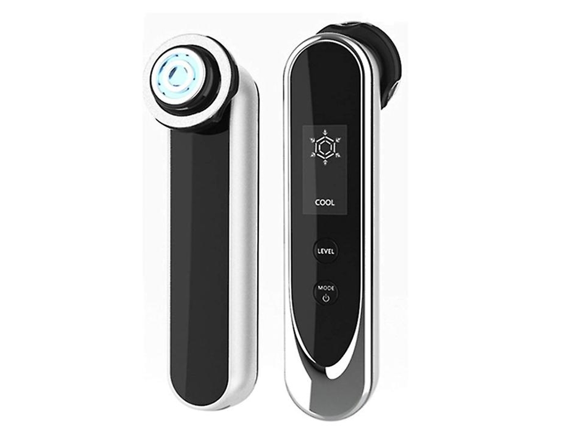 Dispositivo de belleza RF LED luz facial absorción de iones de cadmio masajeador facial limpieza de iones importados negro Yemaesre
